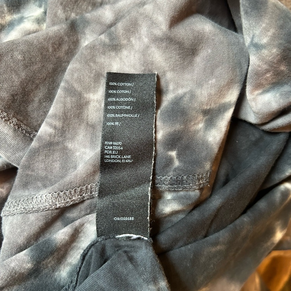 We The Free Women’s Black Grey Tie Dye Mock Neck Long Sleeve Top - Picture 13 of 13